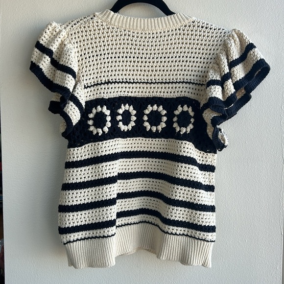 Rails Penelope short sleeve crochet sweater - Picture 7 of 7